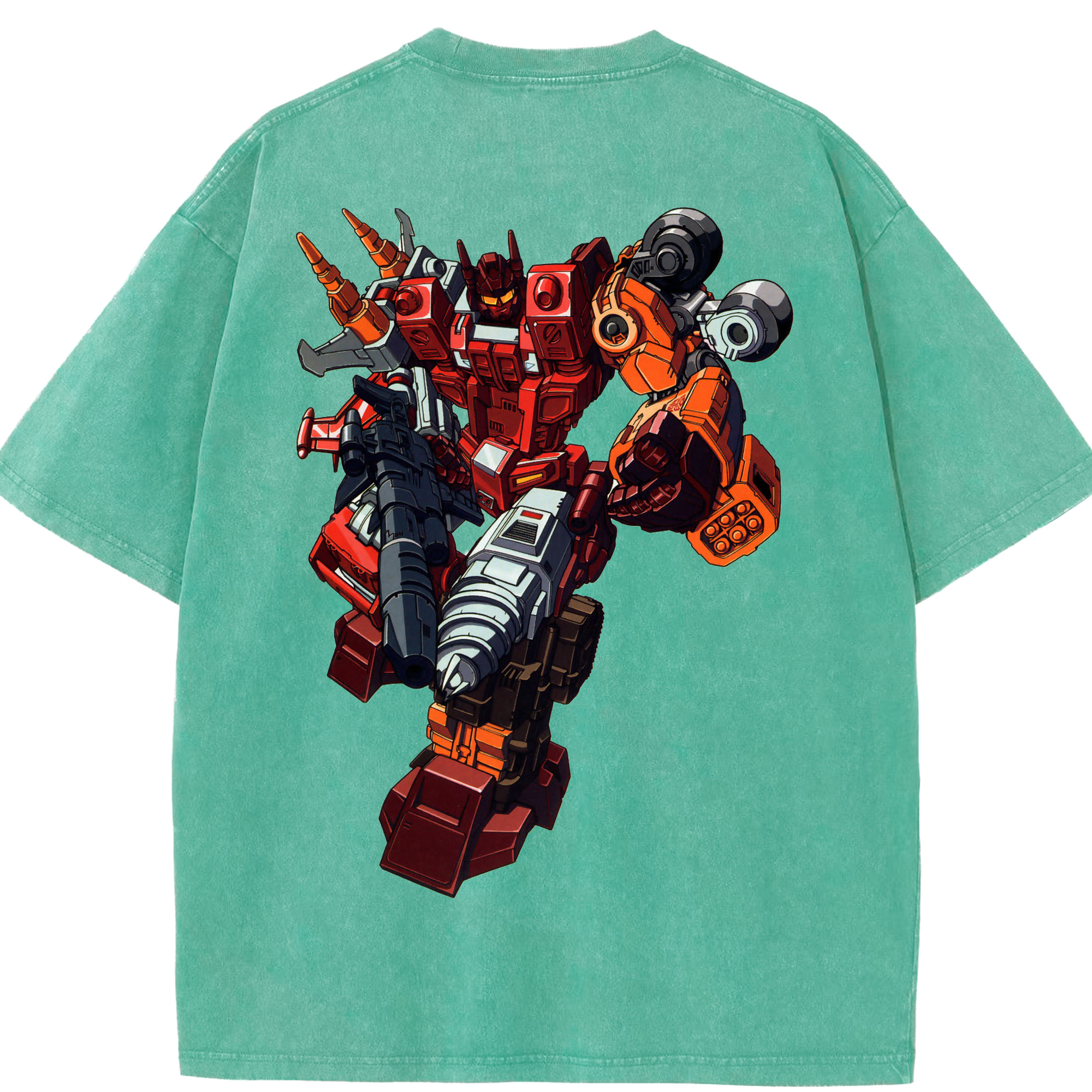 （画像用）  綿100% ヴィンテージ風 半袖Tシャツ（背面プリント）